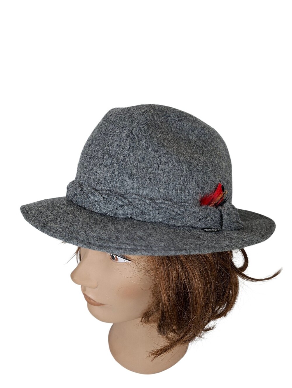 Stetson Wool And Alpaca Fedora Gray Hat Size 7 (56cm) Made In Canada UNISEX